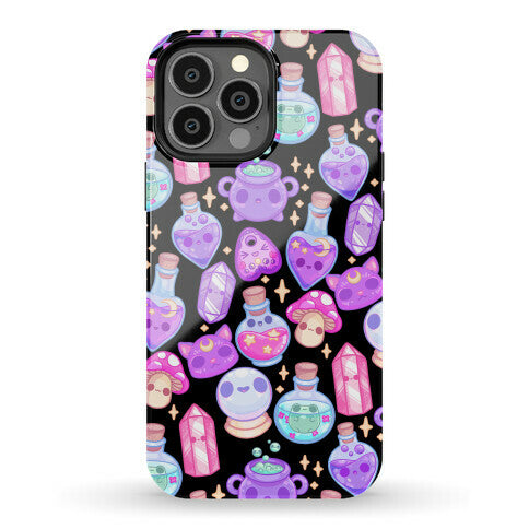 Kawaii Witchy Pattern Phone Case