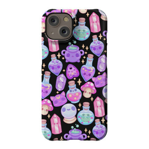 Kawaii Witchy Pattern Phone Case