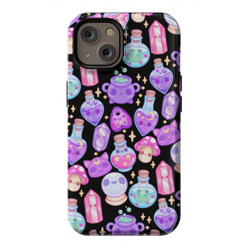 Kawaii Witchy Pattern Phone Case