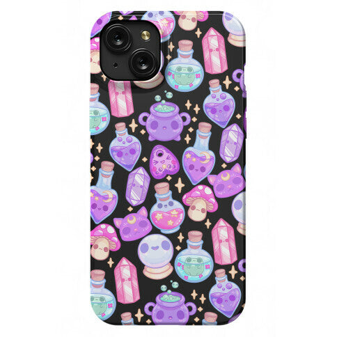 Kawaii Witchy Pattern Phone Case