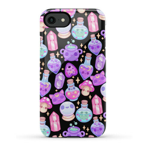 Kawaii Witchy Pattern Phone Case