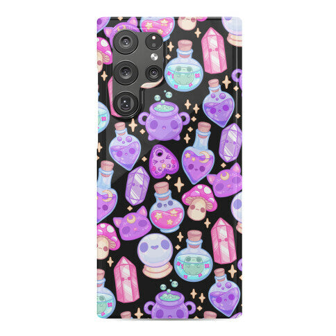 Kawaii Witchy Pattern Phone Case