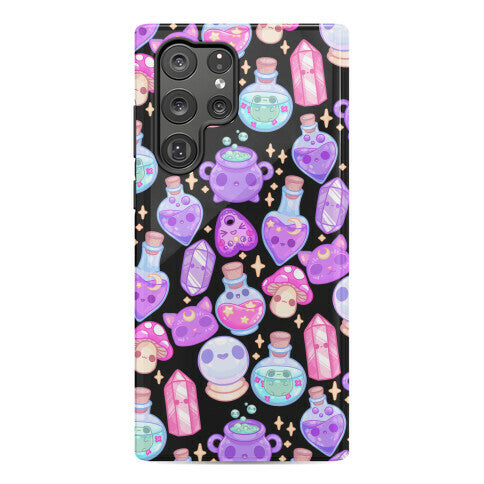 Kawaii Witchy Pattern Phone Case