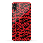 Bats Cats and Questions Pattern Phone Case