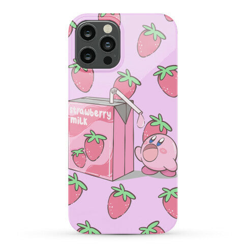 Strawberry Milk Kirby Parody Phone Case