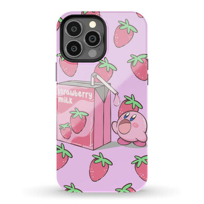 Strawberry Milk Kirby Parody Phone Case