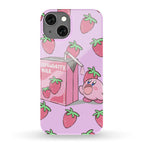 Strawberry Milk Kirby Parody Phone Case