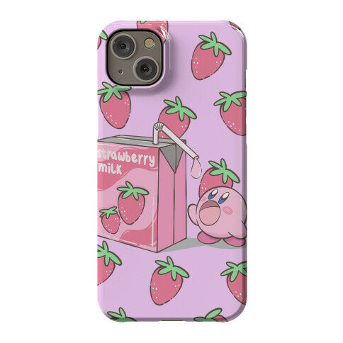 Strawberry Milk Kirby Parody Phone Case