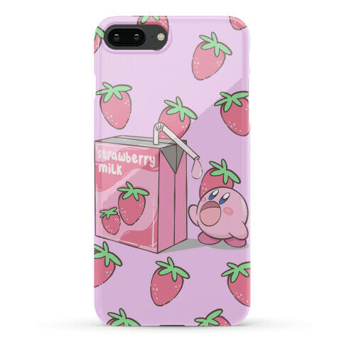 Strawberry Milk Kirby Parody Phone Case