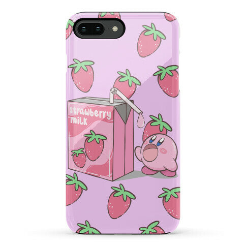 Strawberry Milk Kirby Parody Phone Case