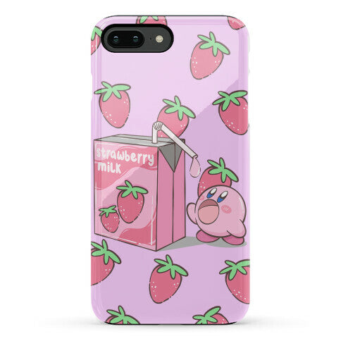 Strawberry Milk Kirby Parody Phone Case