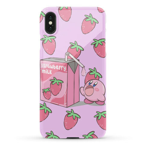 Strawberry Milk Kirby Parody Phone Case