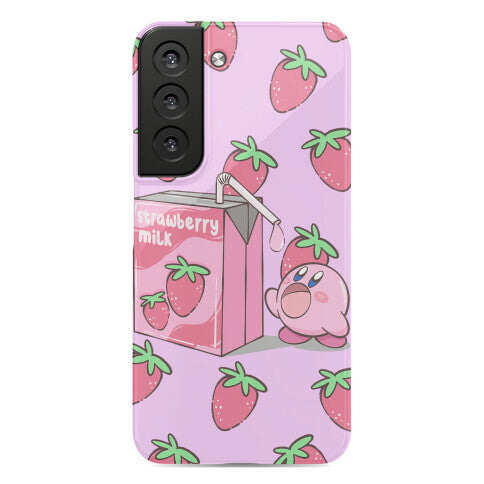 Strawberry Milk Kirby Parody Phone Case