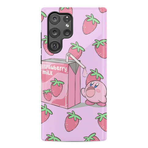 Strawberry Milk Kirby Parody Phone Case