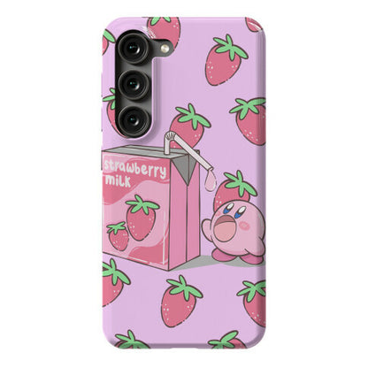 Strawberry Milk Kirby Parody Phone Case