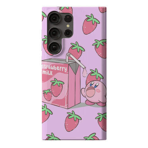 Strawberry Milk Kirby Parody Phone Case