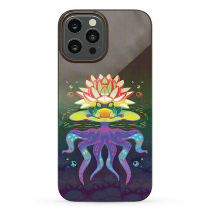 Psychedelic Lily Frog Phone Case