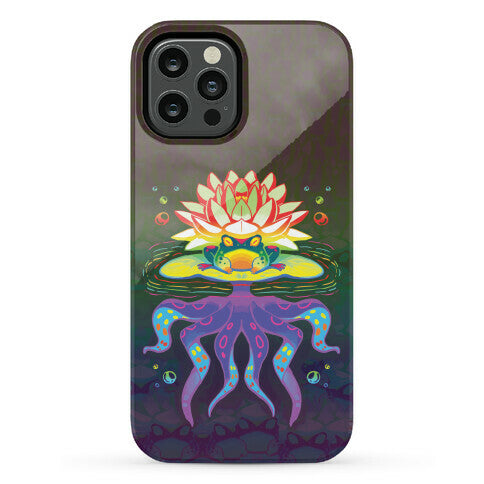 Psychedelic Lily Frog Phone Case