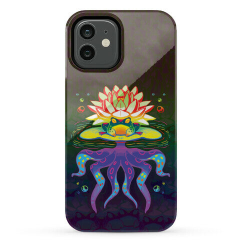 Psychedelic Lily Frog Phone Case