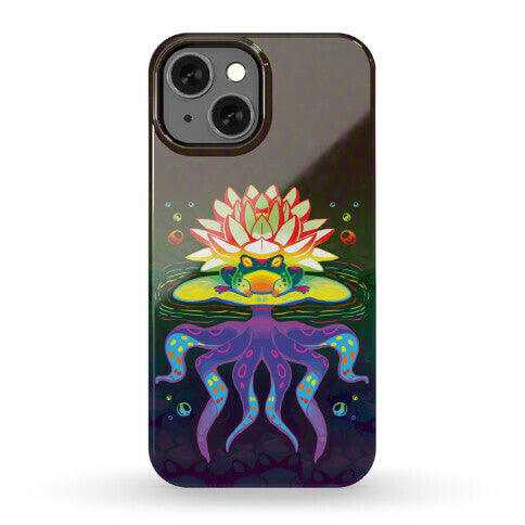 Psychedelic Lily Frog Phone Case