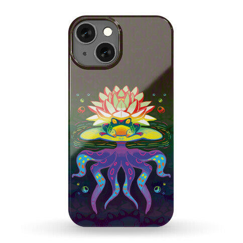 Psychedelic Lily Frog Phone Case