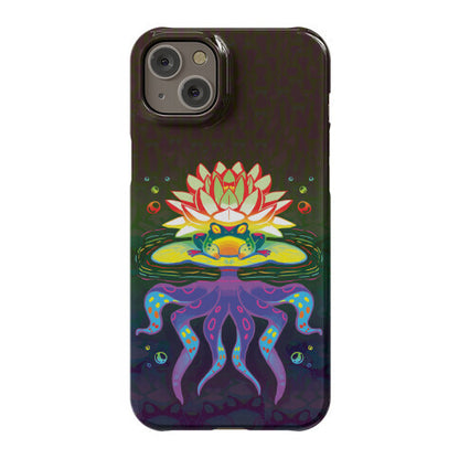 Psychedelic Lily Frog Phone Case