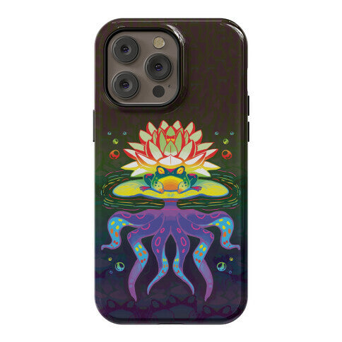 Psychedelic Lily Frog Phone Case