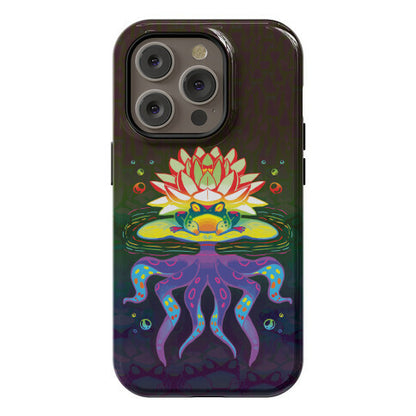 Psychedelic Lily Frog Phone Case