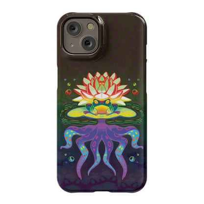 Psychedelic Lily Frog Phone Case