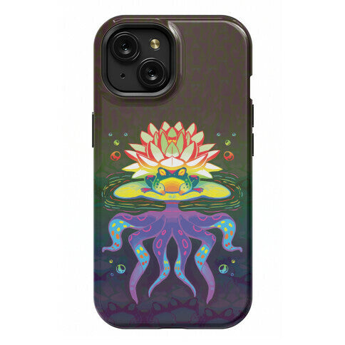 Psychedelic Lily Frog Phone Case