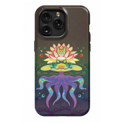 Psychedelic Lily Frog Phone Case