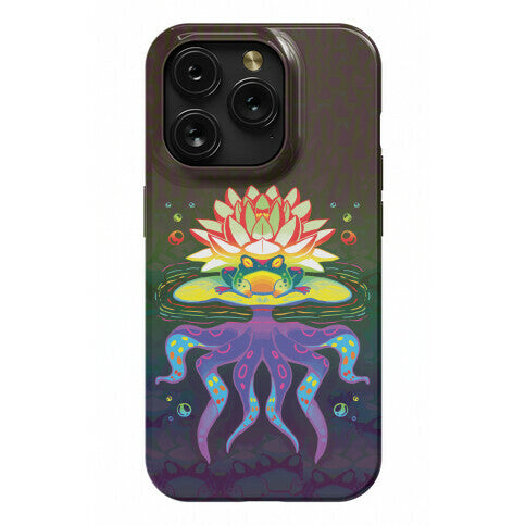 Psychedelic Lily Frog Phone Case