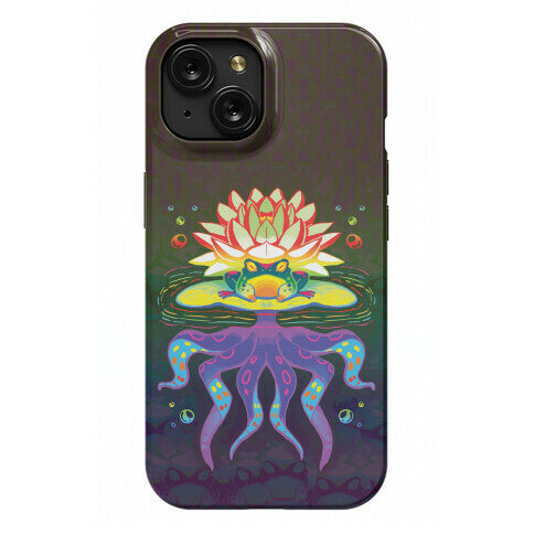 Psychedelic Lily Frog Phone Case