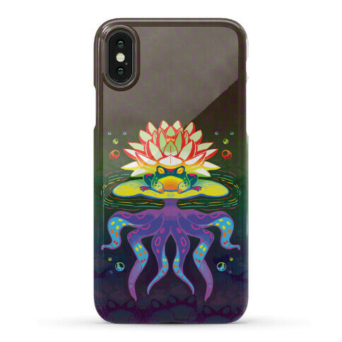 Psychedelic Lily Frog Phone Case