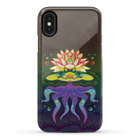 Psychedelic Lily Frog Phone Case