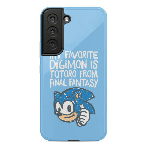 My Favorite Digimon Is Totoro From Final Fantasy Parody Phone Case