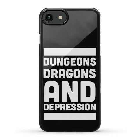 Dungeons, Dragons and Depression  Phone Case