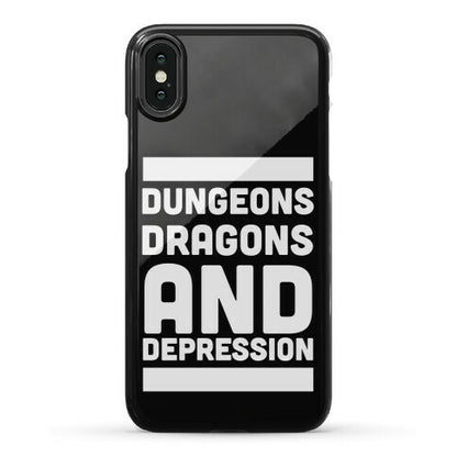 Dungeons, Dragons and Depression  Phone Case