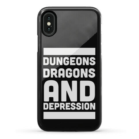 Dungeons, Dragons and Depression  Phone Case