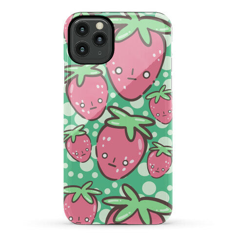 Indifferent Strawberries Phone Case