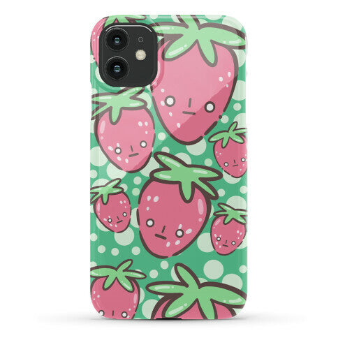 Indifferent Strawberries Phone Case