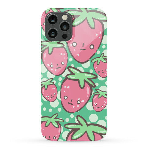Indifferent Strawberries Phone Case