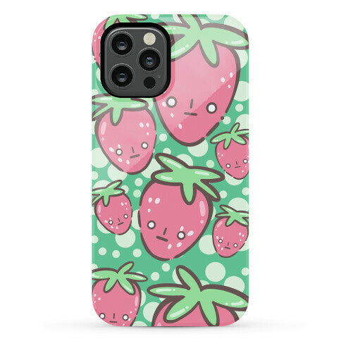 Indifferent Strawberries Phone Case