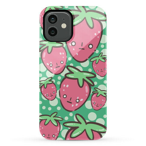 Indifferent Strawberries Phone Case