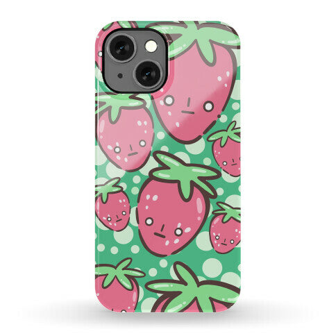 Indifferent Strawberries Phone Case