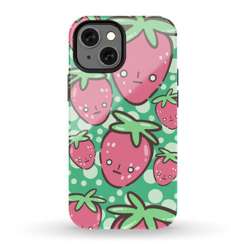 Indifferent Strawberries Phone Case