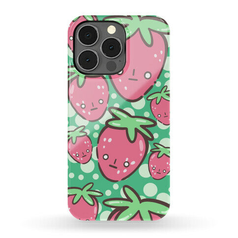 Indifferent Strawberries Phone Case