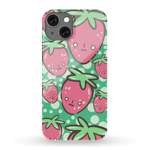Indifferent Strawberries Phone Case