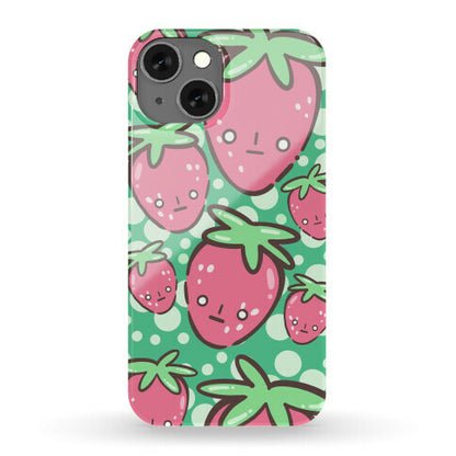 Indifferent Strawberries Phone Case