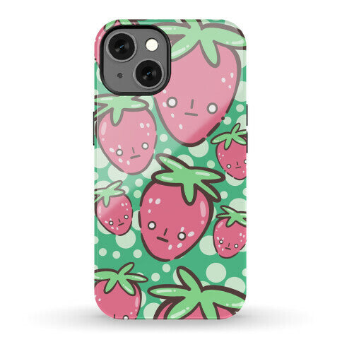 Indifferent Strawberries Phone Case